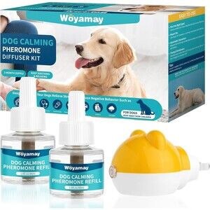 Lot 2 Dog Calming Diffuser 3-in-1 Kit Pheromones for Anxiety 2 Refills 120 Days